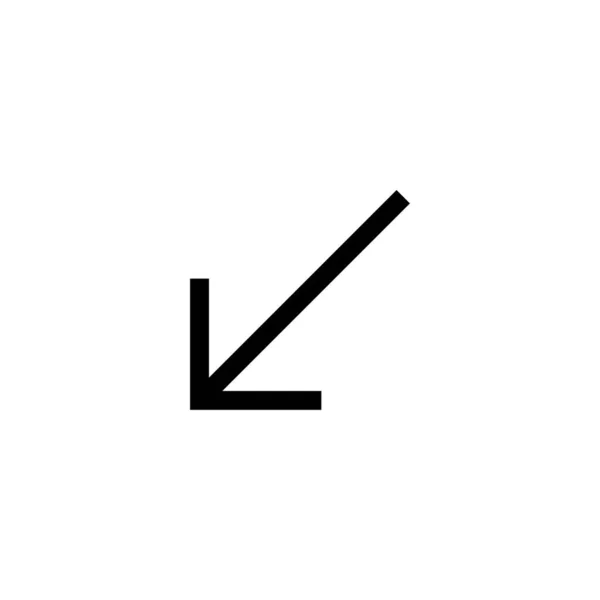 Arrow stor svart ikon. Pilikonen. Markören. Moderna enkla pilar. Vektor illustration. — Stock vektor