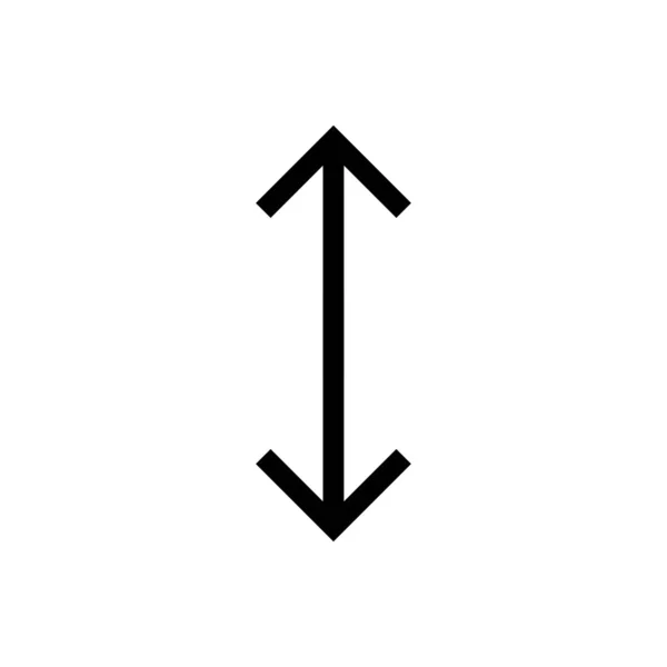 Pfeil großes schwarzes Symbol. Pfeil-Symbol. Cursor. moderne einfache Pfeile. Vektorillustration. — Stockvektor