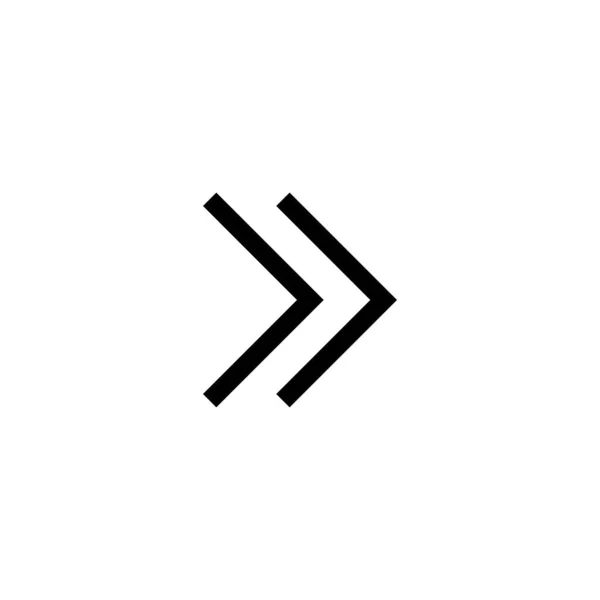 Arrow grande ícone preto. Ícone de seta. Cursor. Flechas simples modernas. Ilustração vetorial . — Vetor de Stock