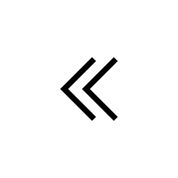Flecha gran icono negro. Icono de flecha. Cursor. Flechas simples modernas. Ilustración vectorial . — Vector de stock