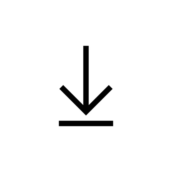 Pfeil großes schwarzes Symbol. Pfeil-Symbol. Cursor. moderne einfache Pfeile. Vektorillustration. — Stockvektor