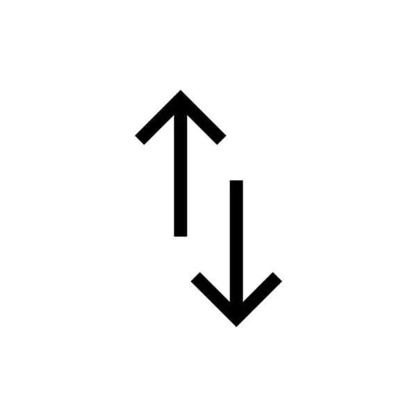 Стрелка большая черная икона. Rerow icon. Курсор. Современные простые стрелы. Векторная иллюстрация . — стоковый вектор