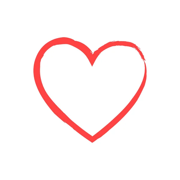 Som och Heart-ikonen. Live stream video, chatt, gillar. Sociala nät som röda hjärta web knappar isolerade på vit bakgrund. — Stock vektor