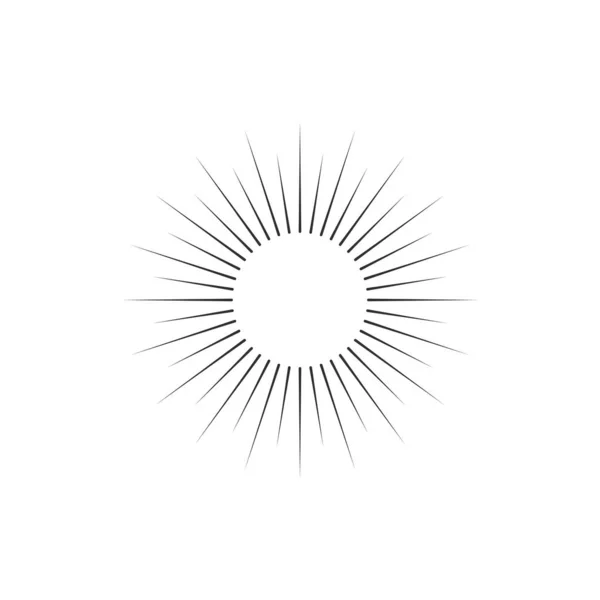Икона "Sunburst". Солнечный удар лучшего качества. Звезда, взрыв фейерверка, логотип, эмблема, бирка. Веб баннер. Векторная миграция . — стоковый вектор