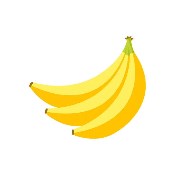 Coleção de frutas de verão. Banana de frutas. Comida vegetariana e ecologia. Ilustração vetorial . — Vetor de Stock