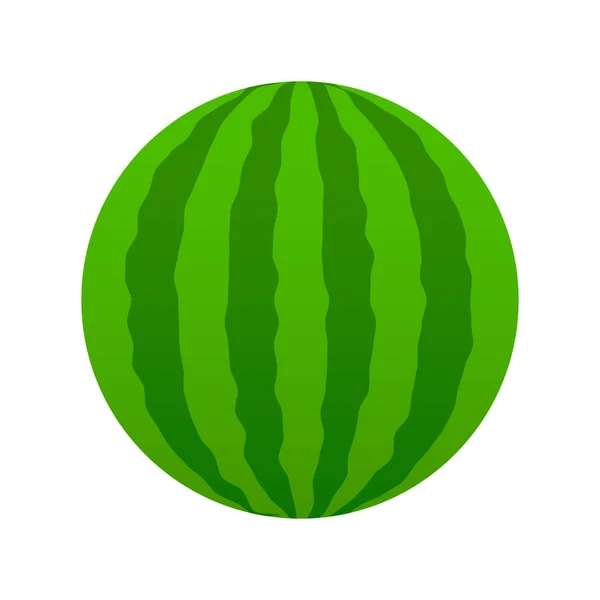 Sommerfruchtkollektion. Früchte Wassermelone. vegetarische und ökologische Lebensmittel. Vektorillustration. — Stockvektor