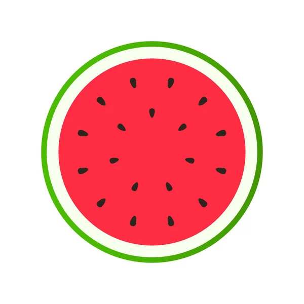 Sommerfruchtkollektion. Früchte Wassermelone. vegetarische und ökologische Lebensmittel. Vektorillustration. — Stockvektor