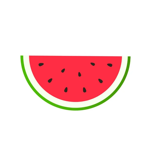 Colección de frutas de verano. Frutas sandía. Comida vegetariana y ecológica. Ilustración vectorial . — Vector de stock