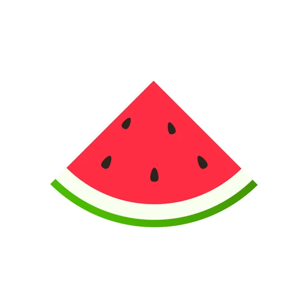 Sommerfruchtkollektion. Früchte Wassermelone. vegetarische und ökologische Lebensmittel. Vektorillustration. — Stockvektor