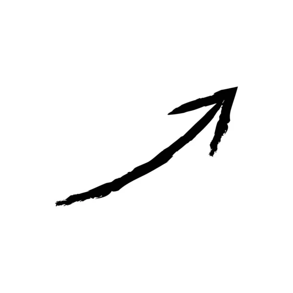 Arrow grande ícone preto. Ícone de seta. Cursor. Flechas simples modernas. Ilustração vetorial . —  Vetores de Stock