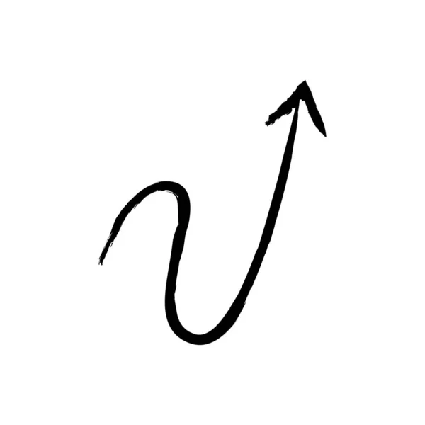 Arrow grande ícone preto. Ícone de seta. Cursor. Flechas simples modernas. Ilustração vetorial . —  Vetores de Stock