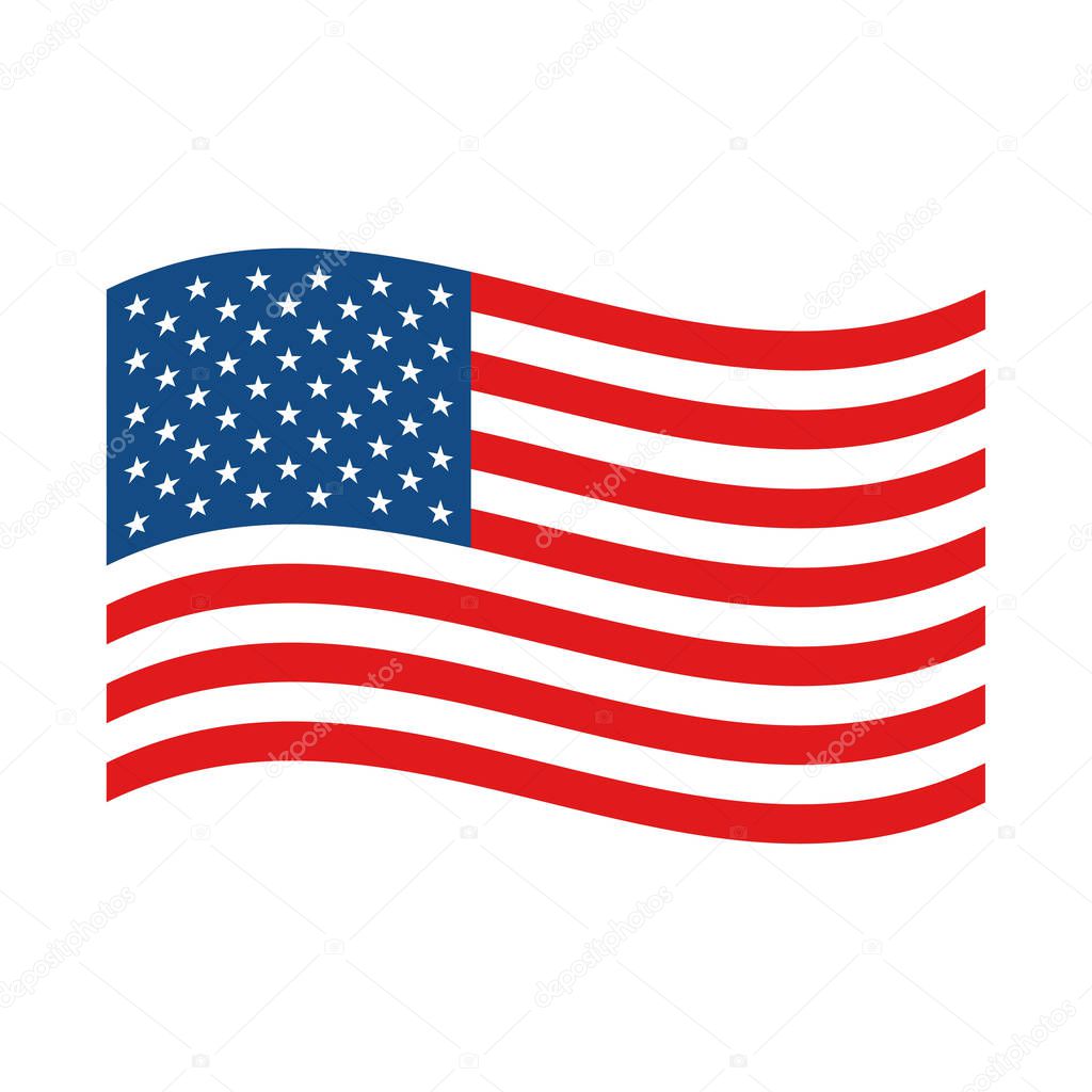 USA Independence Day 4th of July holiday. United states of America flag. Happy independence day banner. Memorial day. American background. Vector illustration