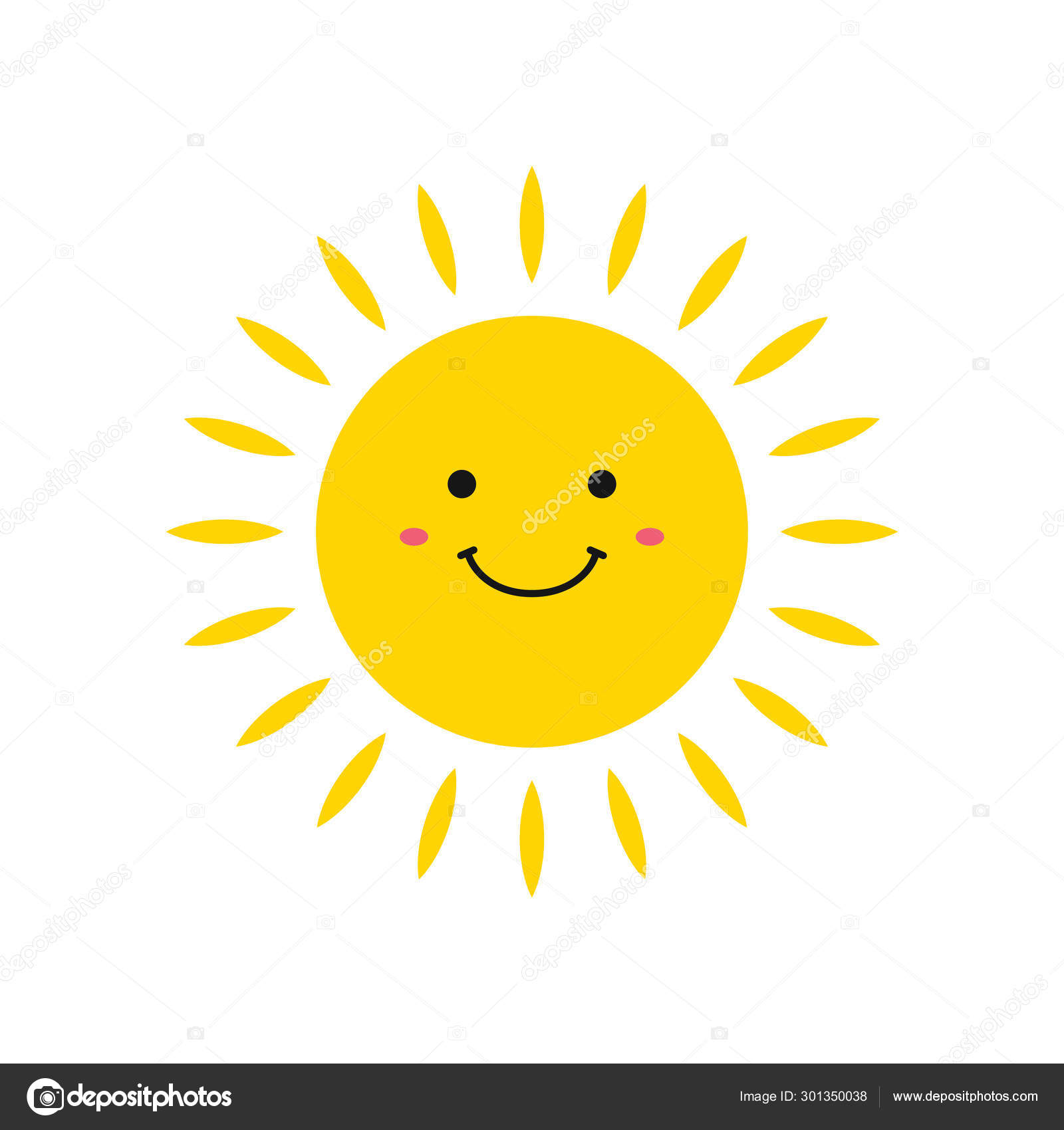 Рисунок солнышко с улыбкой раскраска
