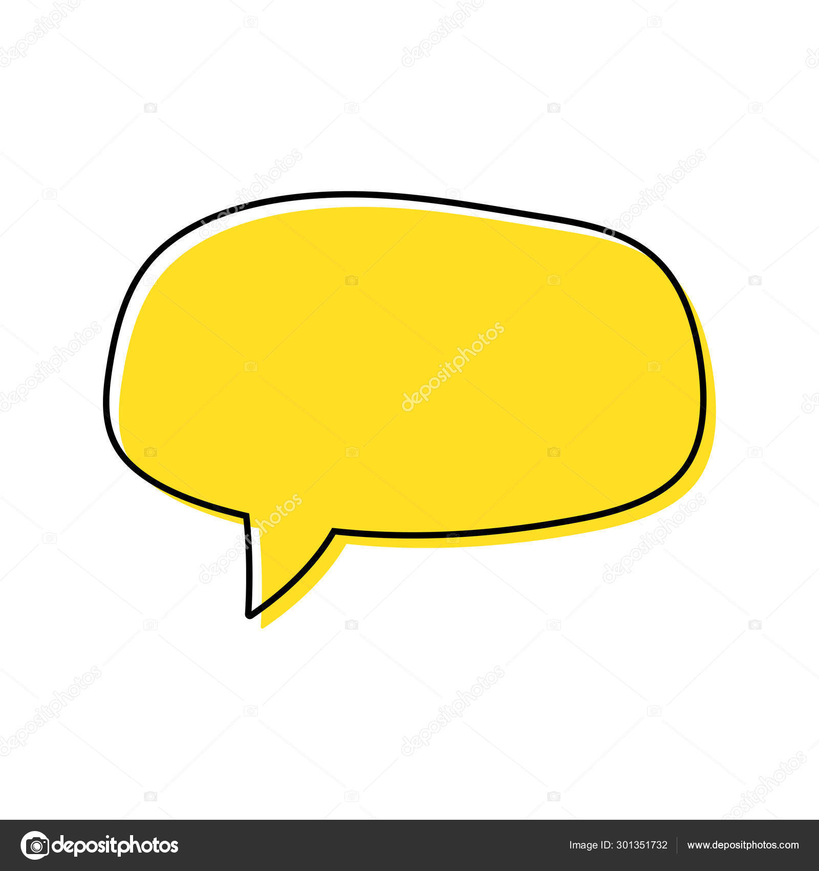 Burbujas del habla. Citas vector icono. Mensaje burbujas de chat. Burbuja  cómica vacía retro en blanco. Pegatinas. Globos de diálogo. Ilustración  vectorial . Vector de stock #301351732 de ©Sergii19.i.ua, image size:1600x1700