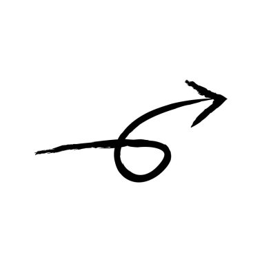 Ok büyük siyah simge. Ok simgesi. Imleç. Modern basit oklar. Vektör çizimi.