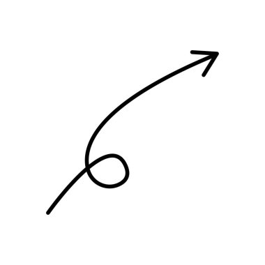 Ok büyük siyah simge. Ok simgesi. Imleç. Modern basit oklar. Vektör çizimi.