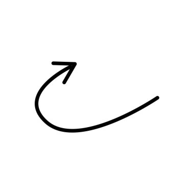 Ok büyük siyah simge. Ok simgesi. Imleç. Modern basit oklar. Vektör çizimi.