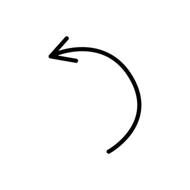 Ok büyük siyah simge. Ok simgesi. Imleç. Modern basit oklar. Vektör çizimi.