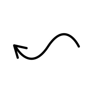 Ok büyük siyah simge. Ok simgesi. Imleç. Modern basit oklar. Vektör çizimi.