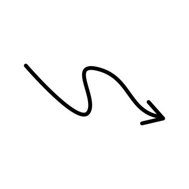 Ok büyük siyah simge. Ok simgesi. Imleç. Modern basit oklar. Vektör çizimi.