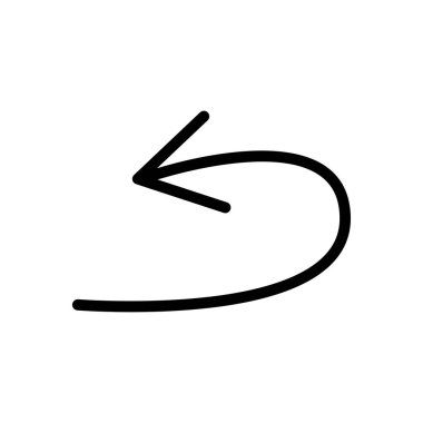 Ok büyük siyah simge. Ok simgesi. Imleç. Modern basit oklar. Vektör çizimi.