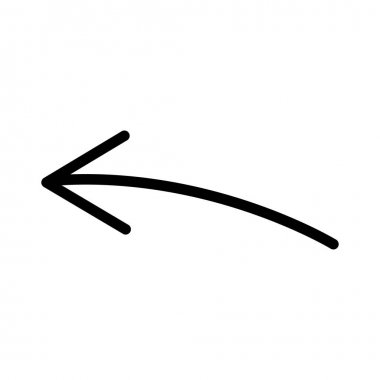 Ok büyük siyah simge. Ok simgesi. Imleç. Modern basit oklar. Vektör çizimi.