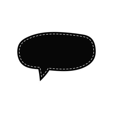 Konuşma baloncukları. Tırnak simgesi vektörü. Mesaj kabarcıkları sohbet. Boş retro boş komik kabarcık. Etiketler. İletişim balonları. Vektör çizimi.