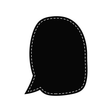 Konuşma baloncukları. Tırnak simgesi vektörü. Mesaj kabarcıkları sohbet. Boş retro boş komik kabarcık. Etiketler. İletişim balonları. Vektör çizimi.