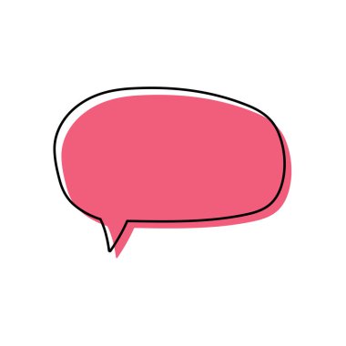 Konuşma baloncukları. Tırnak simgesi vektörü. Mesaj kabarcıkları sohbet. Boş retro boş komik kabarcık. Etiketler. İletişim balonları. Vektör çizimi.