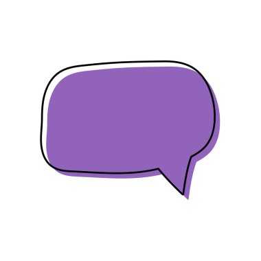 Konuşma baloncukları. Tırnak simgesi vektörü. Mesaj kabarcıkları sohbet. Boş retro boş komik kabarcık. Etiketler. İletişim balonları. Vektör çizimi.