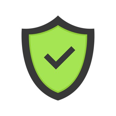 Onaylı simge. Profil Doğrulama. Rozeti kabul et. Kalite simgesi. Onay işareti. Kene ile etiket. Onay işareti veya kırmızı haç. Vektör çizimi.