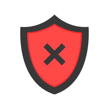 Onaylı simge. Profil Doğrulama. Rozeti kabul et. Kalite simgesi. Onay işareti. Kene ile etiket. Onay işareti veya kırmızı haç. Vektör çizimi.