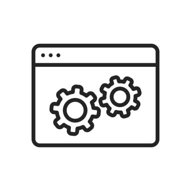 Satır stilinde Veri Analizi web simgeleri. Grafikler, Analiz, Büyük Veri, büyüme, grafik, araştırma. Vektör çizimi.