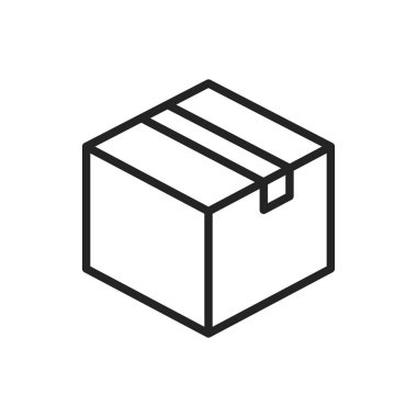 Sıra stilinde teslimat ve lojistik simgeleri. Kurye, nakliye, ekspres teslimat, takip siparişi, destek, iş. Vektör çizimi.