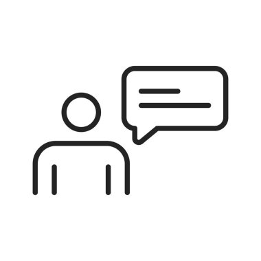 İş adamları ve ekip çalışması web simgeleri satır stilinde. İş, takım çalışması, liderlik, yönetici. Vektör çizimi.