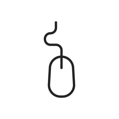 Aygıt ve teknoloji web simgeleri satır stilinde. Bilgisayar monitörü, akıllı telefon, tablet ve dizüstü bilgisayar. Vektör çizimi.