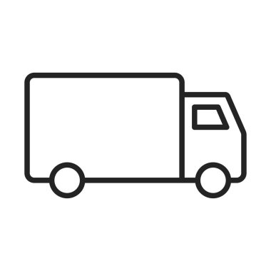 Web simgelerini satır stilinde taşıyın. Tren, Uçak, araba, otobüs, helikopter, bisiklet Vektör illüstrasyon.