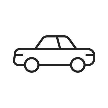 Web simgelerini satır stilinde taşıyın. Tren, Uçak, araba, otobüs, helikopter, bisiklet Vektör illüstrasyon.