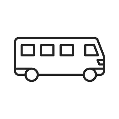 Web simgelerini satır stilinde taşıyın. Tren, Uçak, araba, otobüs, helikopter, bisiklet Vektör illüstrasyon.