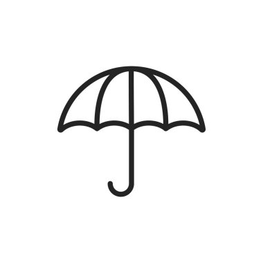 Satır stilinde seyahat simgeleri. Ulaşım, Bagaj, gıda, navigasyon, tatil Vektör illüstrasyon.