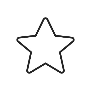 Satır stilinde geri bildirim ve gözden geçirme simgeleri. Yıldız Derecelendirmesi, Duygu sembolleri. Vektör çizimi.