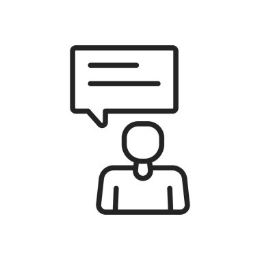 Satır stilinde geri bildirim ve gözden geçirme simgeleri. Yıldız Derecelendirmesi, Duygu sembolleri. Vektör çizimi.