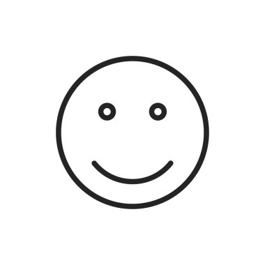 Satır stilinde geri bildirim ve gözden geçirme simgeleri. Yıldız Derecelendirmesi, Duygu sembolleri. Vektör çizimi.