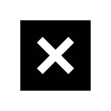 Yeşil onay işareti ve kırmızı çapraz simge kümesi. Daire ve kare. Yeşil renkte kene sembolü, vektör çizimi