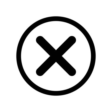 Yeşil onay işareti ve kırmızı çapraz simge kümesi. Daire ve kare. Yeşil renkte kene sembolü, vektör çizimi