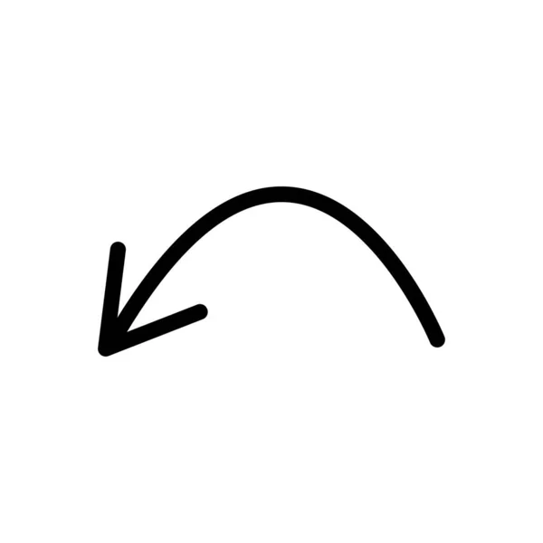 Arrow grande ícone preto. Ícone de seta. Cursor. Flechas simples modernas. Ilustração vetorial . —  Vetores de Stock