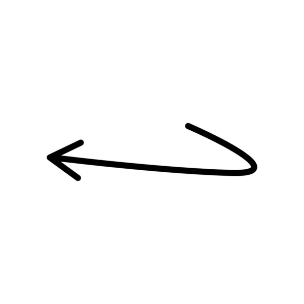 Arrow grande ícone preto. Ícone de seta. Cursor. Flechas simples modernas. Ilustração vetorial . —  Vetores de Stock