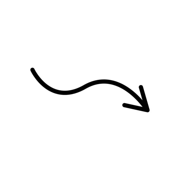 Arrow grande ícone preto. Ícone de seta. Cursor. Flechas simples modernas. Ilustração vetorial . —  Vetores de Stock