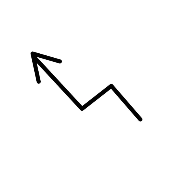 Arrow grande ícone preto. Ícone de seta. Cursor. Flechas simples modernas. Ilustração vetorial . —  Vetores de Stock