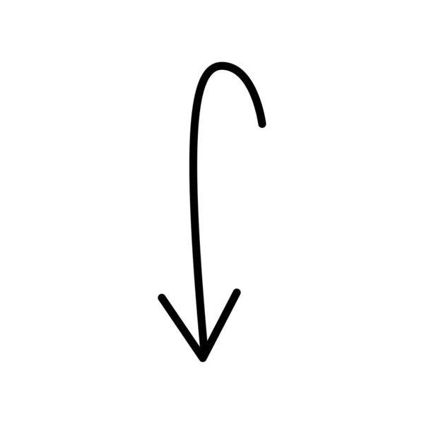 Arrow grande ícone preto. Ícone de seta. Cursor. Flechas simples modernas. Ilustração vetorial . —  Vetores de Stock